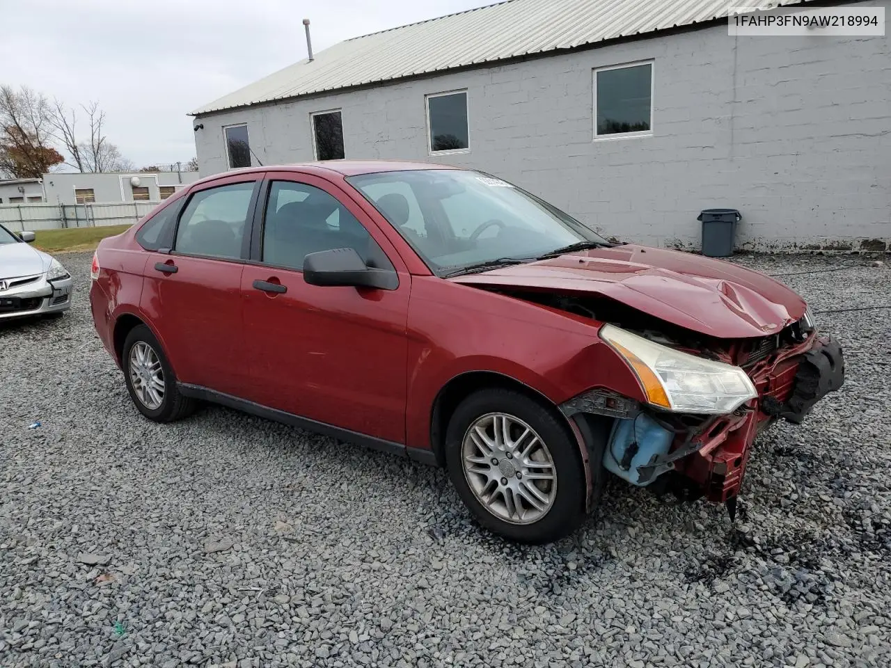 1FAHP3FN9AW218994 2010 Ford Focus Se