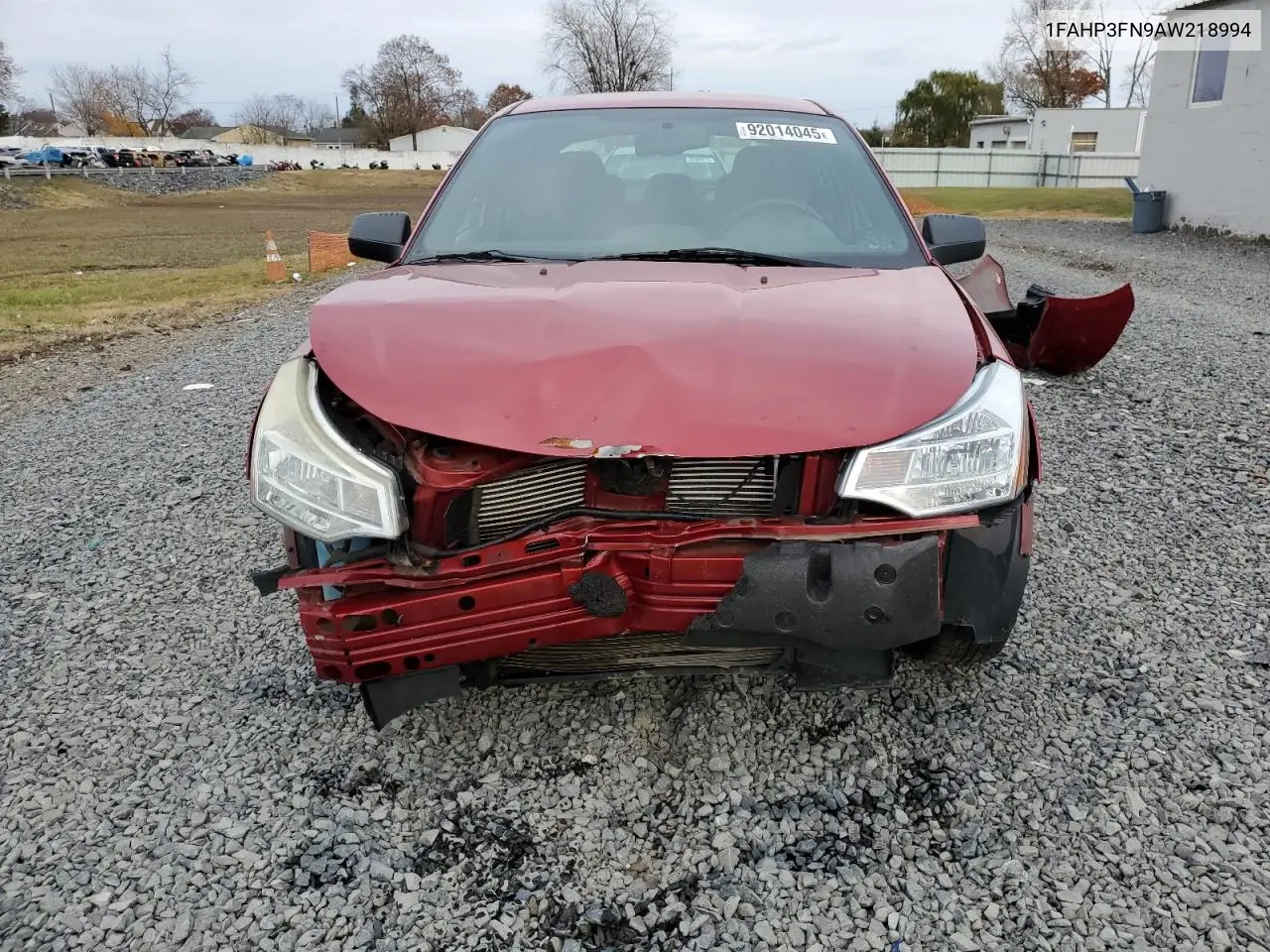 1FAHP3FN9AW218994 2010 Ford Focus Se