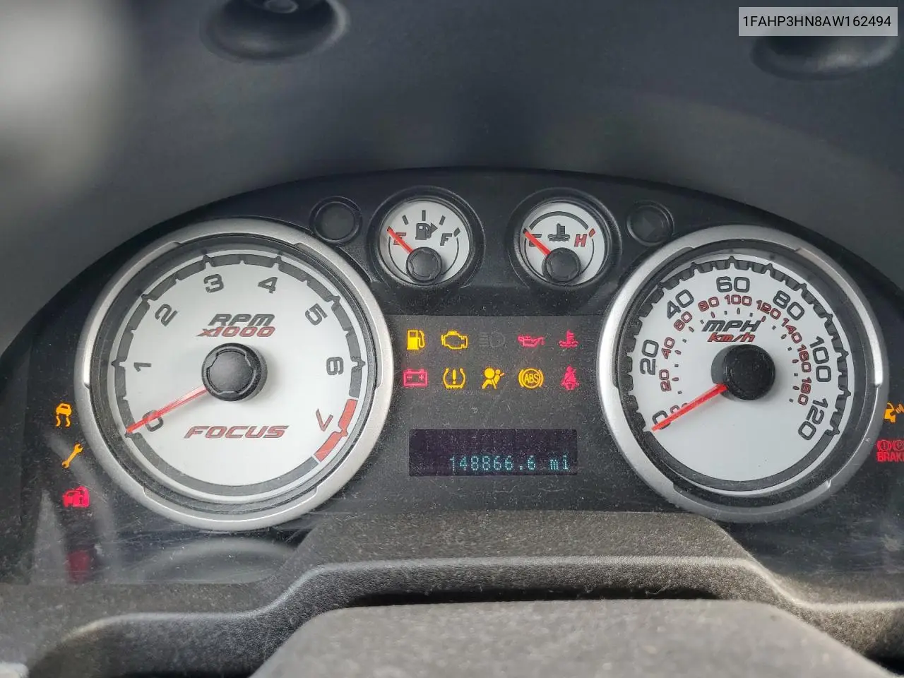 1FAHP3HN8AW162494 2010 Ford Focus Sel