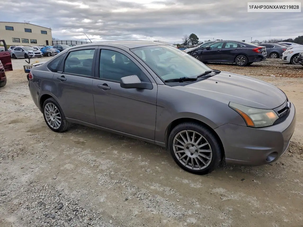 1FAHP3GNXAW219828 2010 Ford Focus Ses