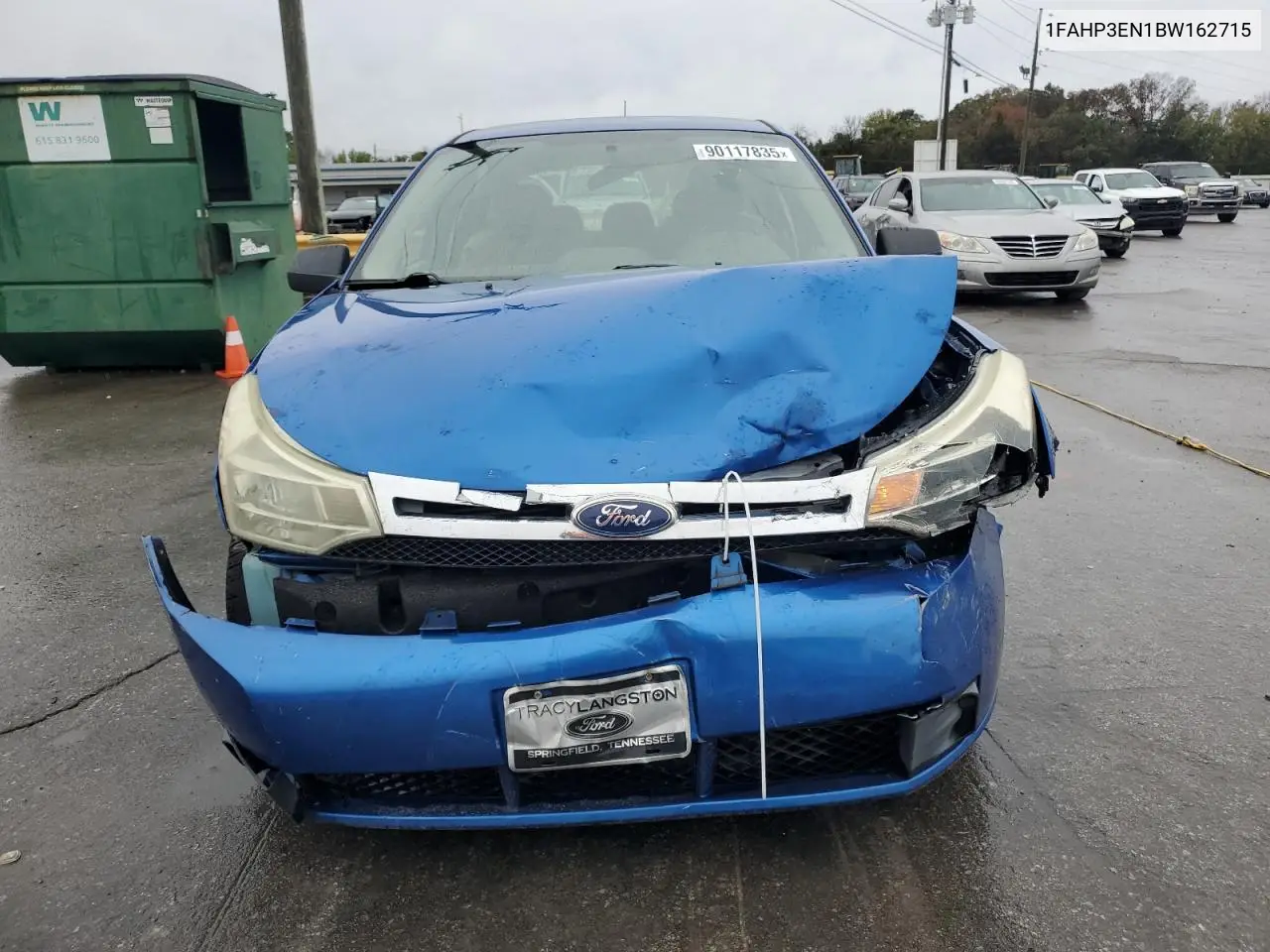 1FAHP3EN1BW162715 2011 Ford Focus S
