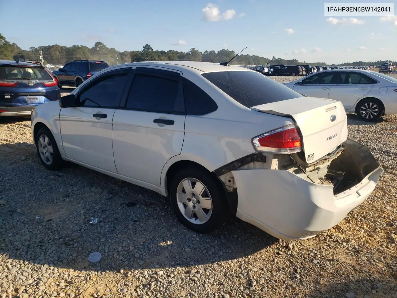 1FAHP3EN6BW142041 2011 Ford Focus S
