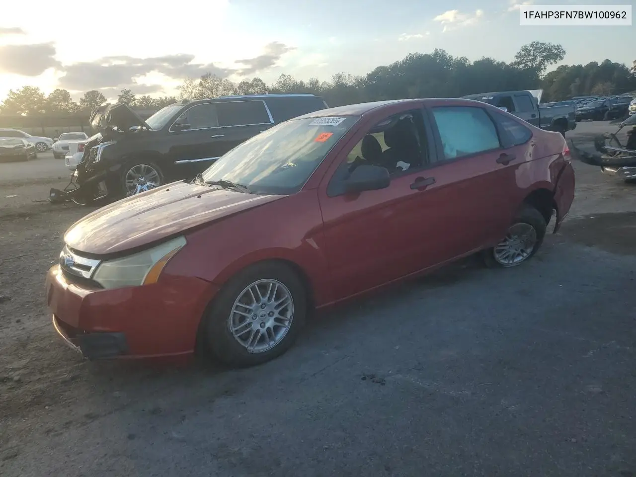 1FAHP3FN7BW100962 2011 Ford Focus Se