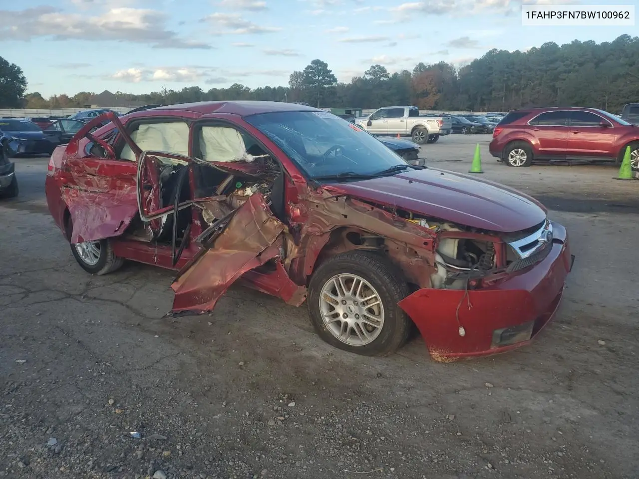 1FAHP3FN7BW100962 2011 Ford Focus Se