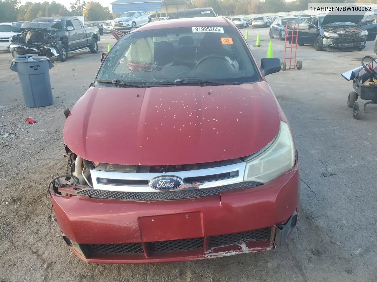 1FAHP3FN7BW100962 2011 Ford Focus Se