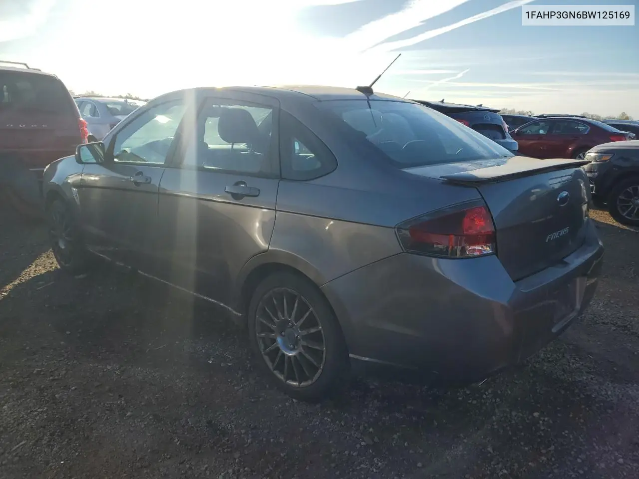 1FAHP3GN6BW125169 2011 Ford Focus Ses