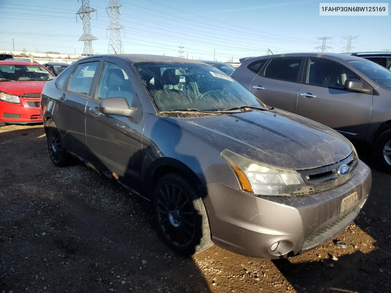 1FAHP3GN6BW125169 2011 Ford Focus Ses