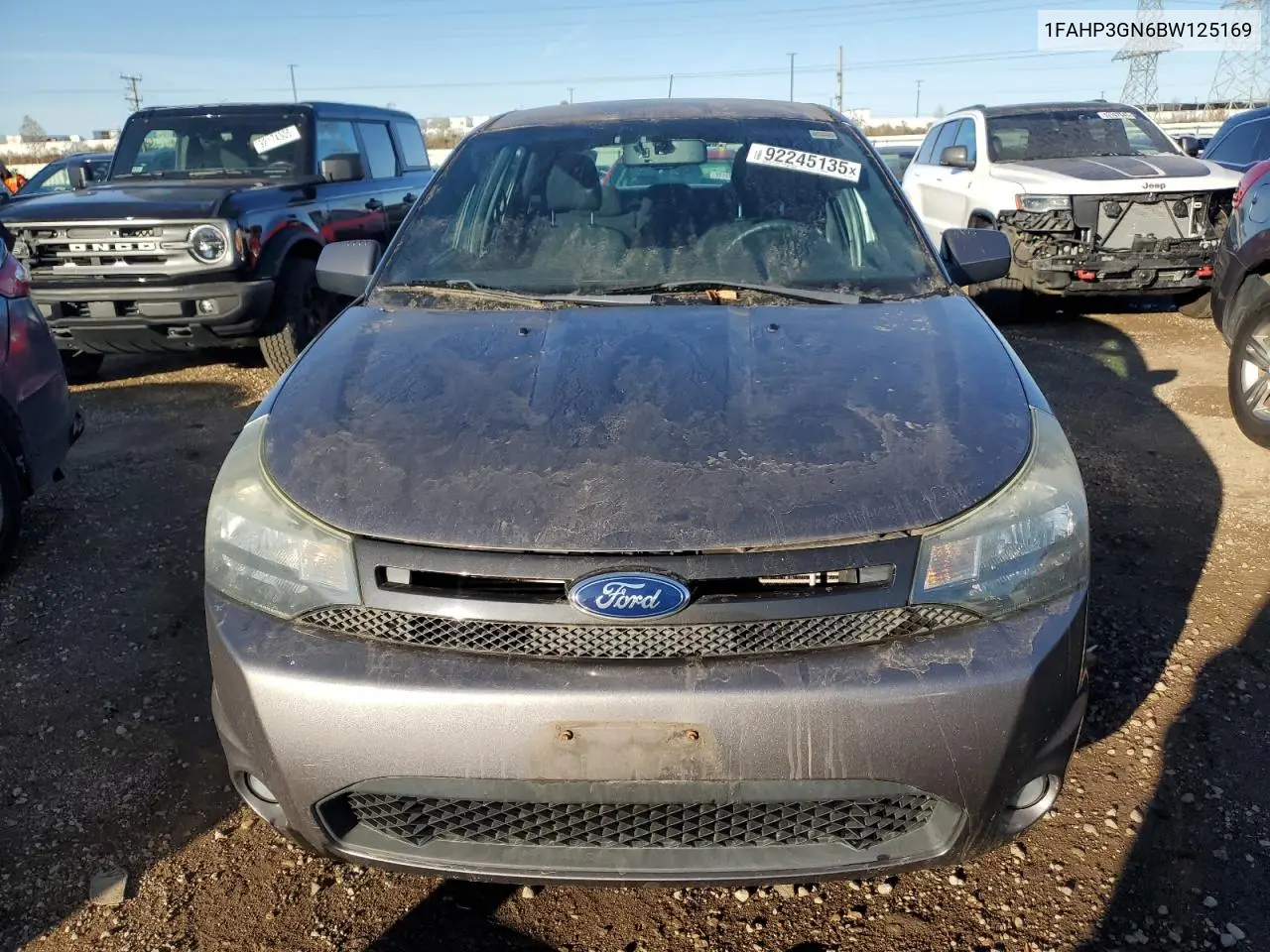 1FAHP3GN6BW125169 2011 Ford Focus Ses