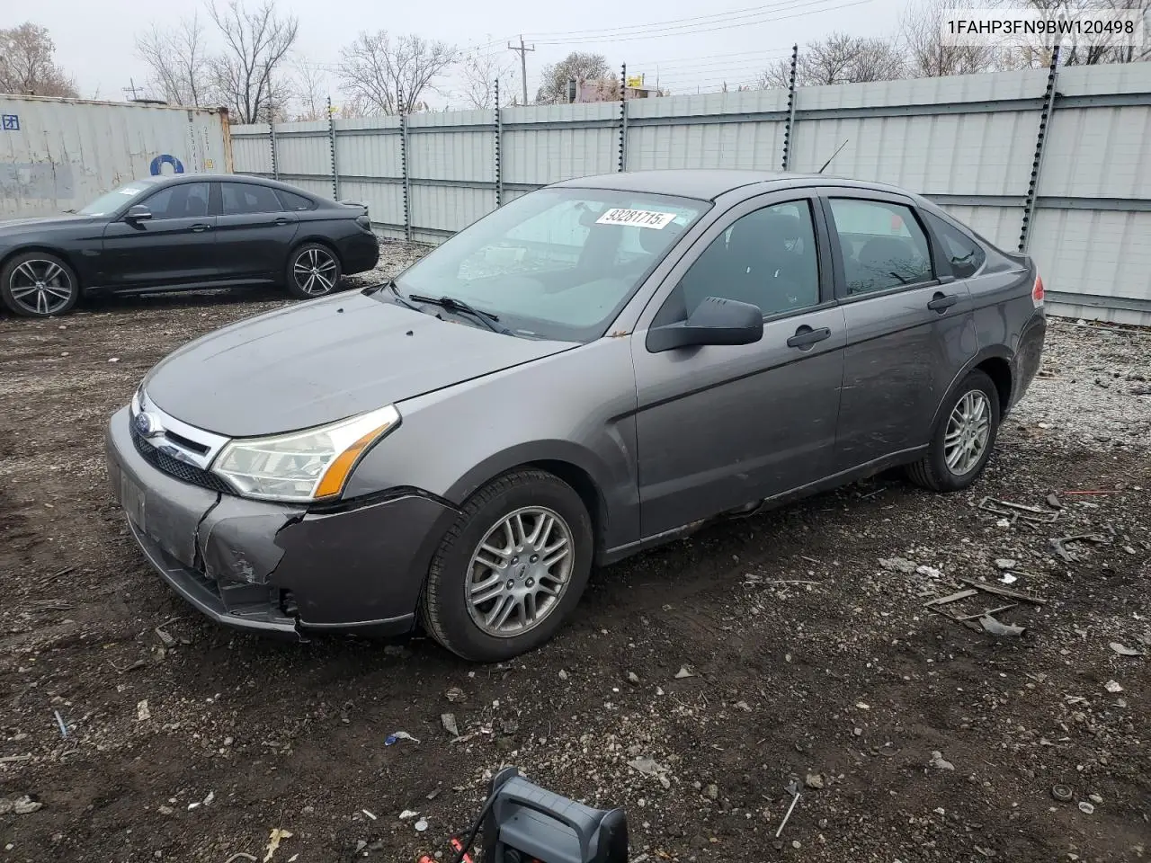 1FAHP3FN9BW120498 2011 Ford Focus Se