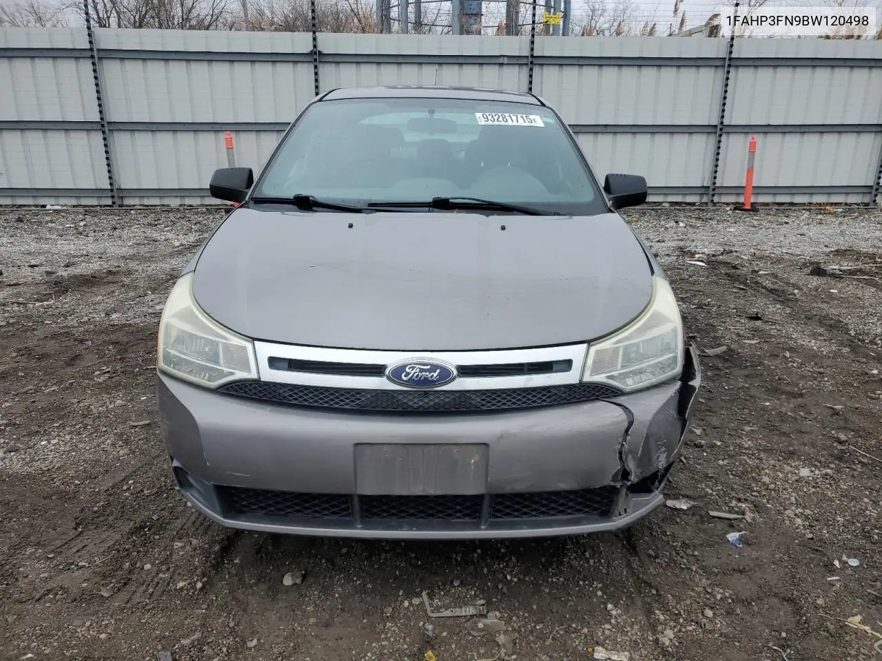 1FAHP3FN9BW120498 2011 Ford Focus Se