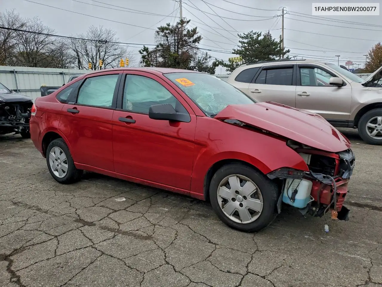 1FAHP3EN0BW200077 2011 Ford Focus S