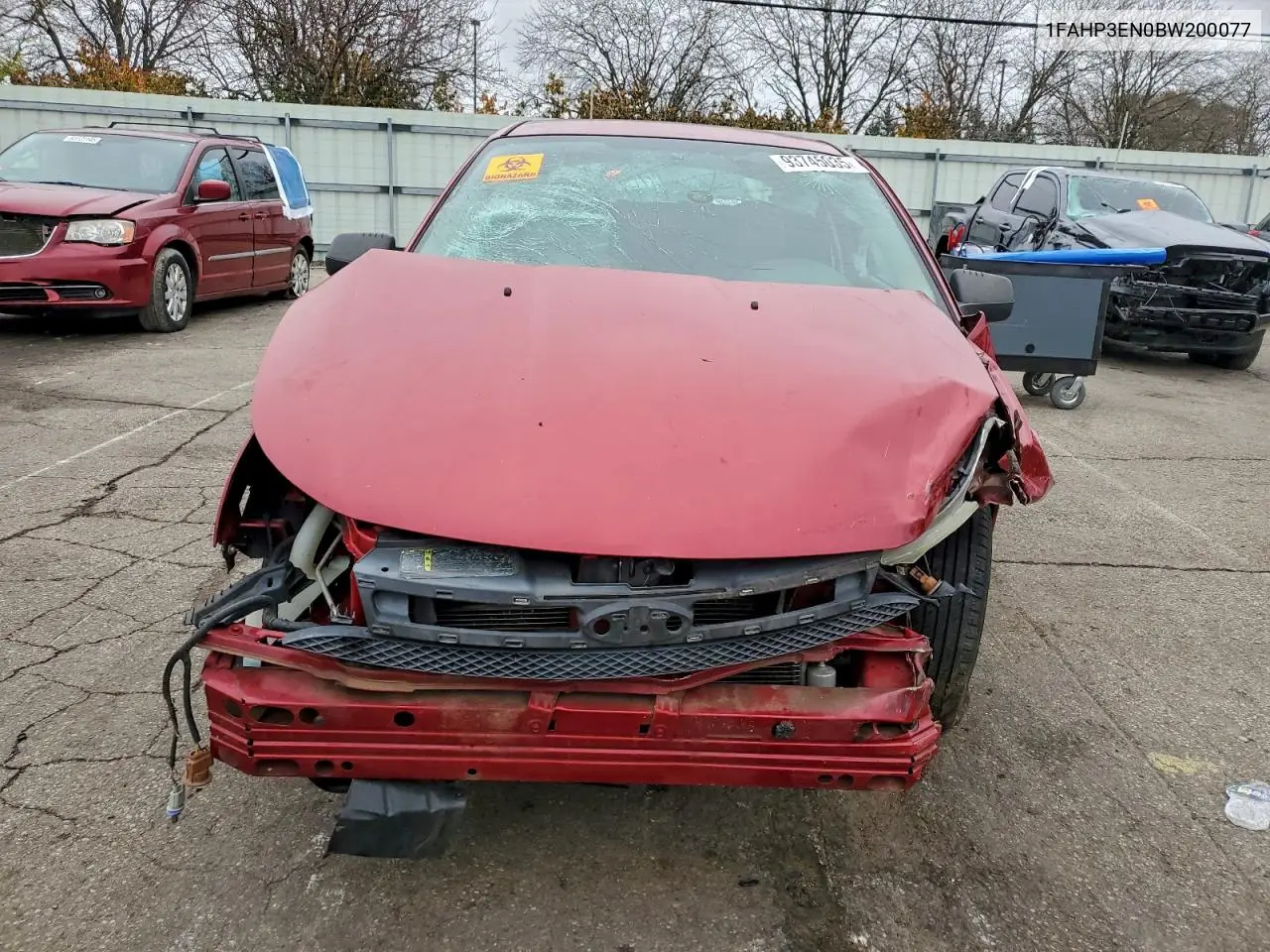 1FAHP3EN0BW200077 2011 Ford Focus S