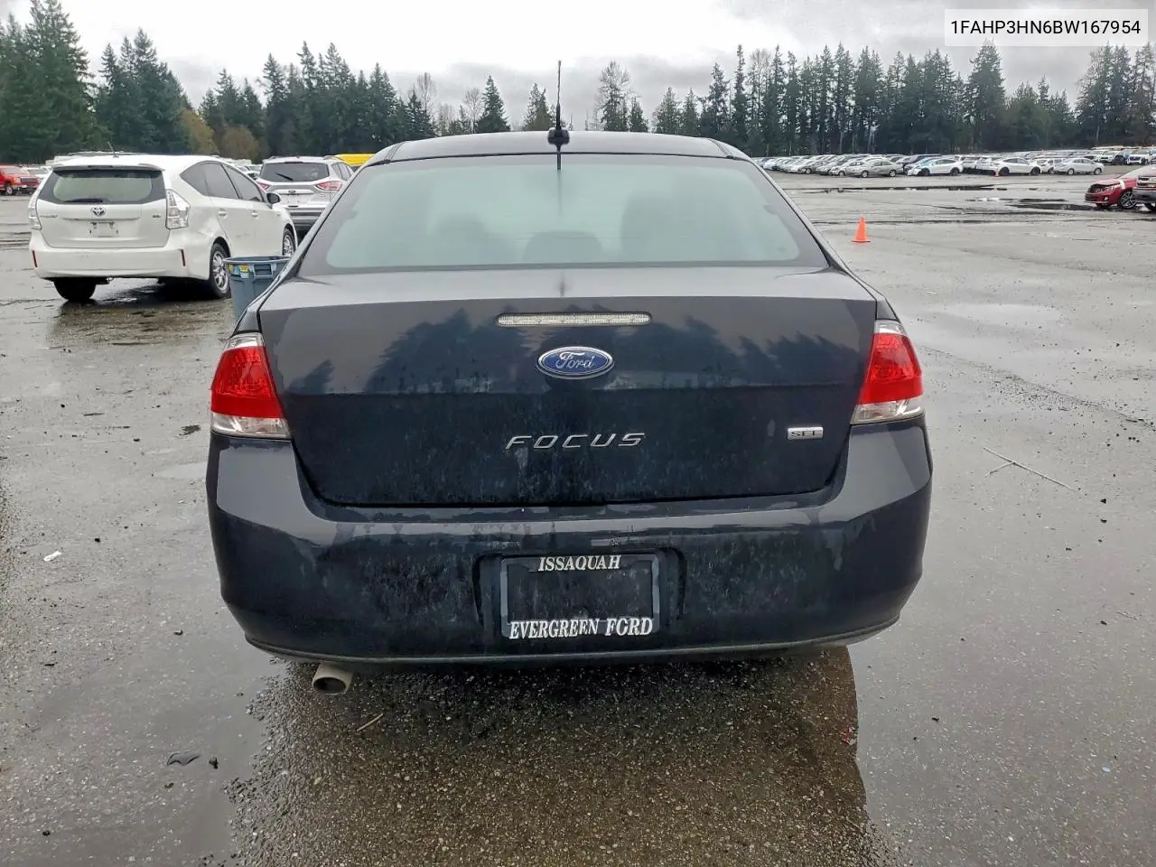 1FAHP3HN6BW167954 2011 Ford Focus Sel