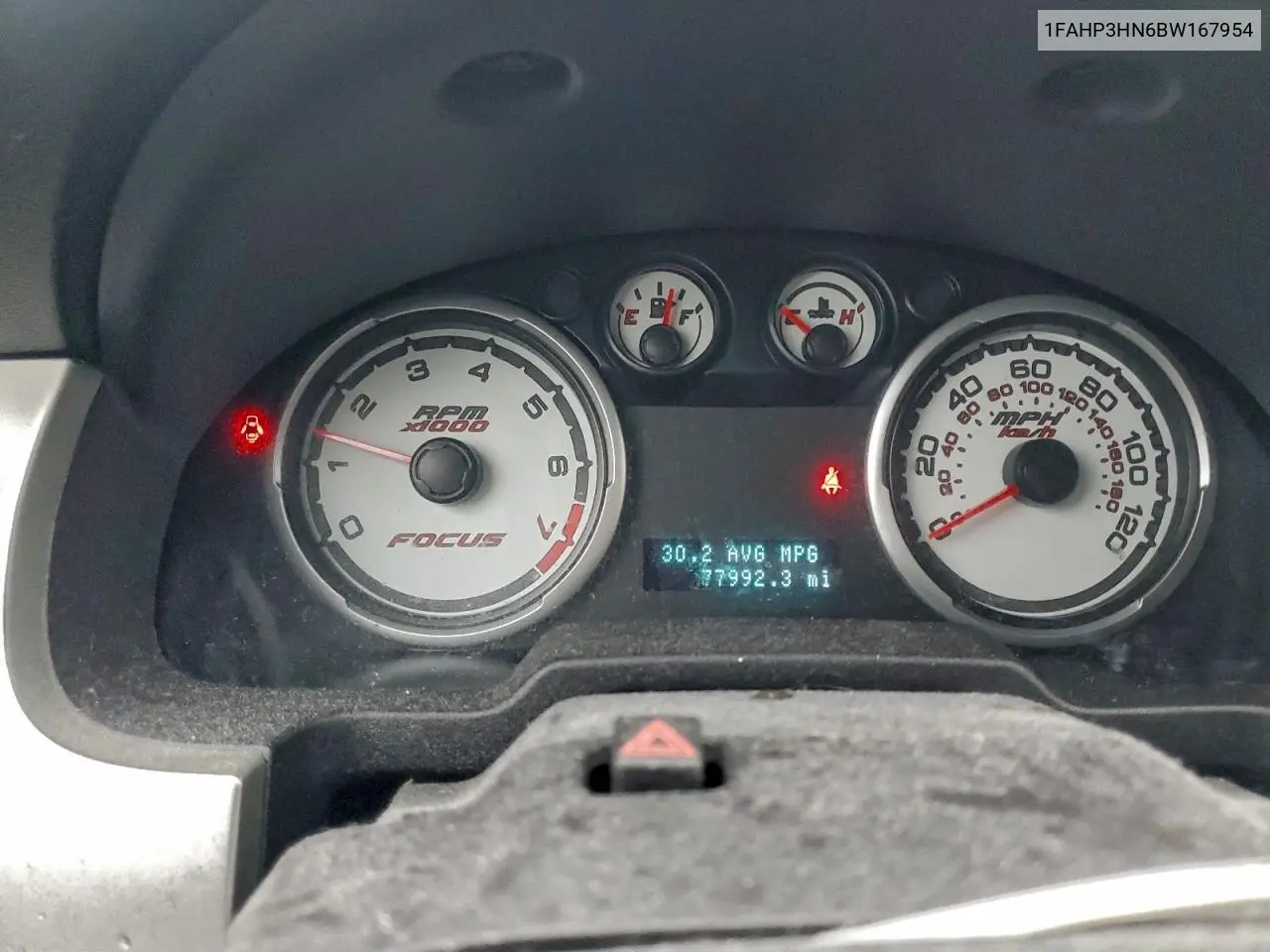 1FAHP3HN6BW167954 2011 Ford Focus Sel