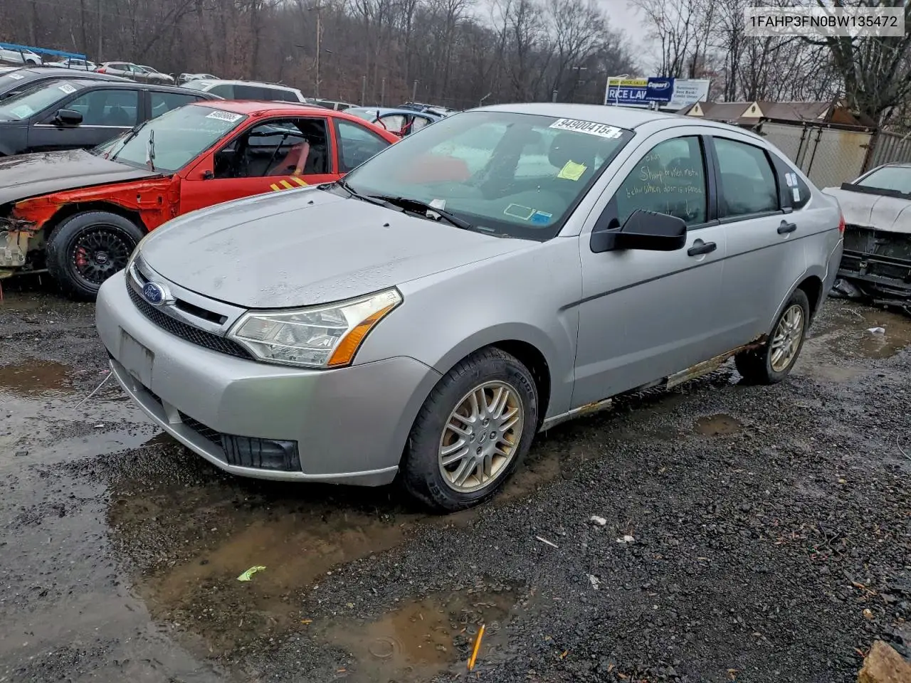 1FAHP3FN0BW135472 2011 Ford Focus Se