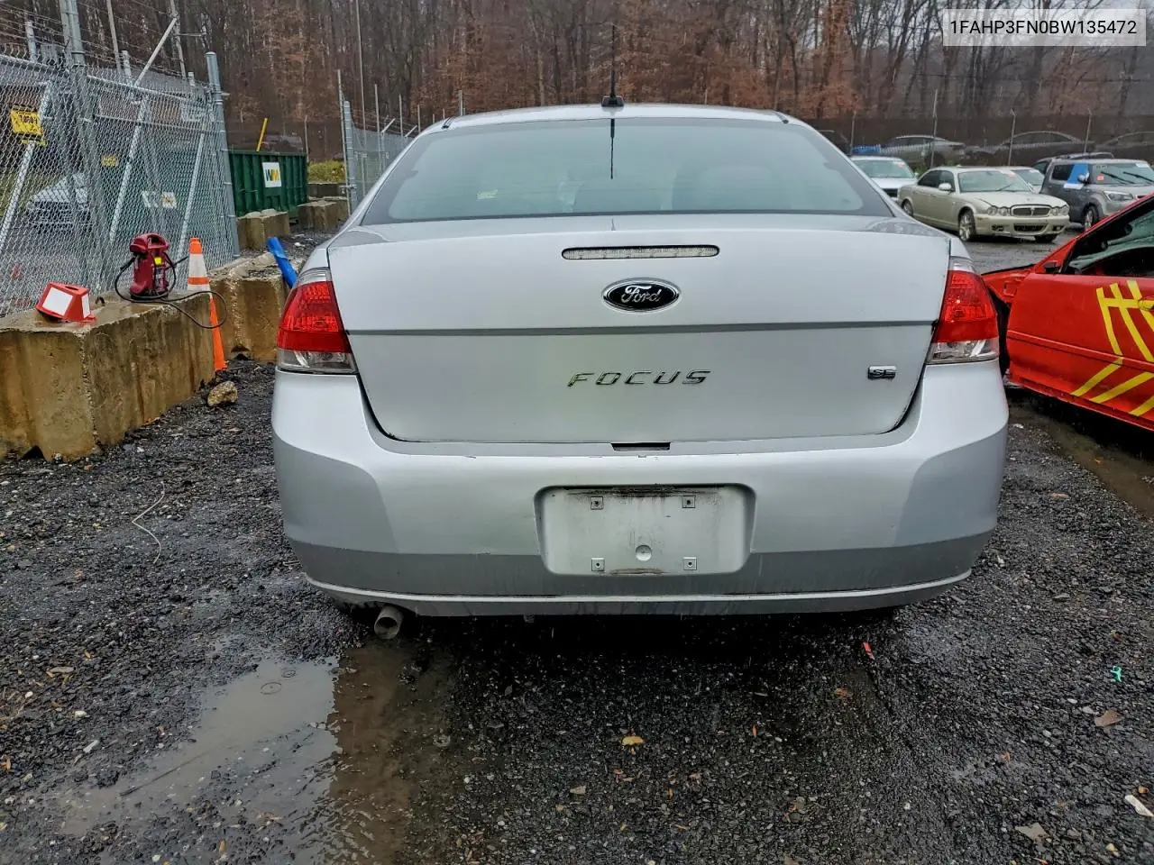 1FAHP3FN0BW135472 2011 Ford Focus Se
