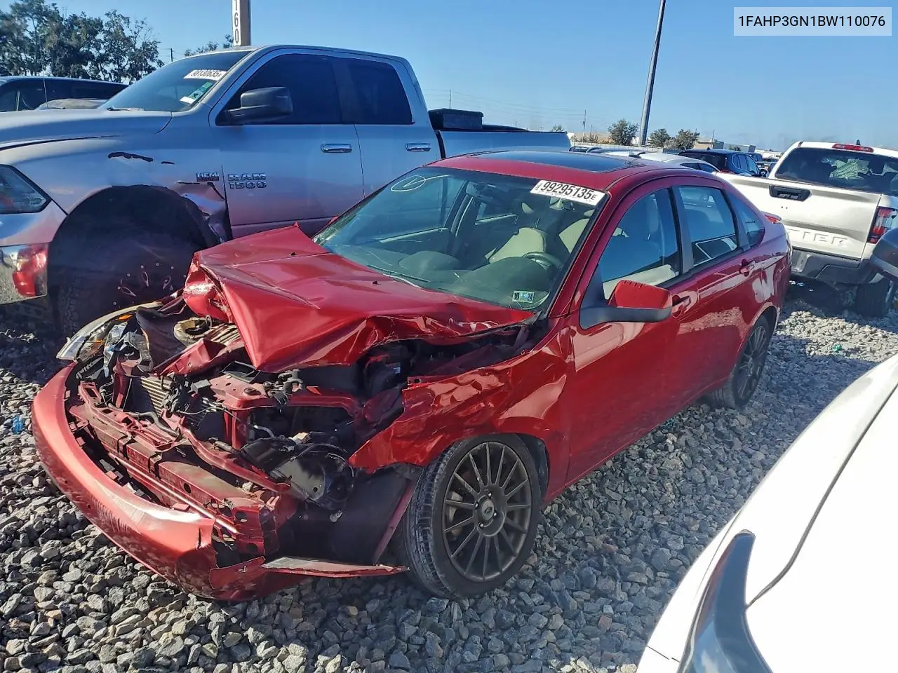 1FAHP3GN1BW110076 2011 Ford Focus Ses
