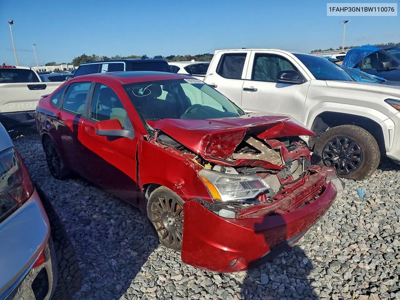 1FAHP3GN1BW110076 2011 Ford Focus Ses