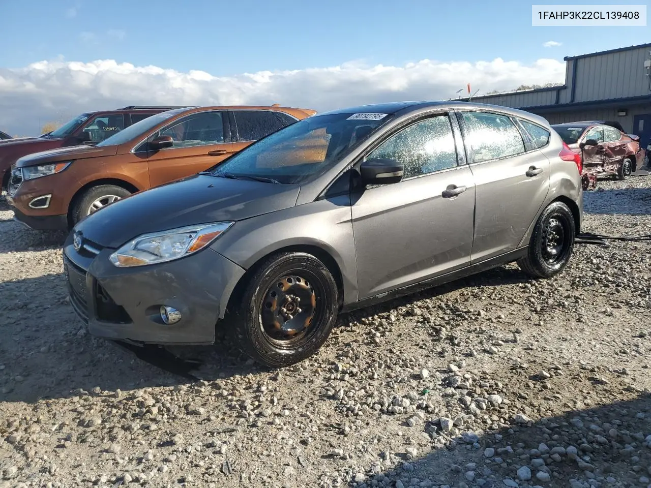 1FAHP3K22CL139408 2012 Ford Focus Se