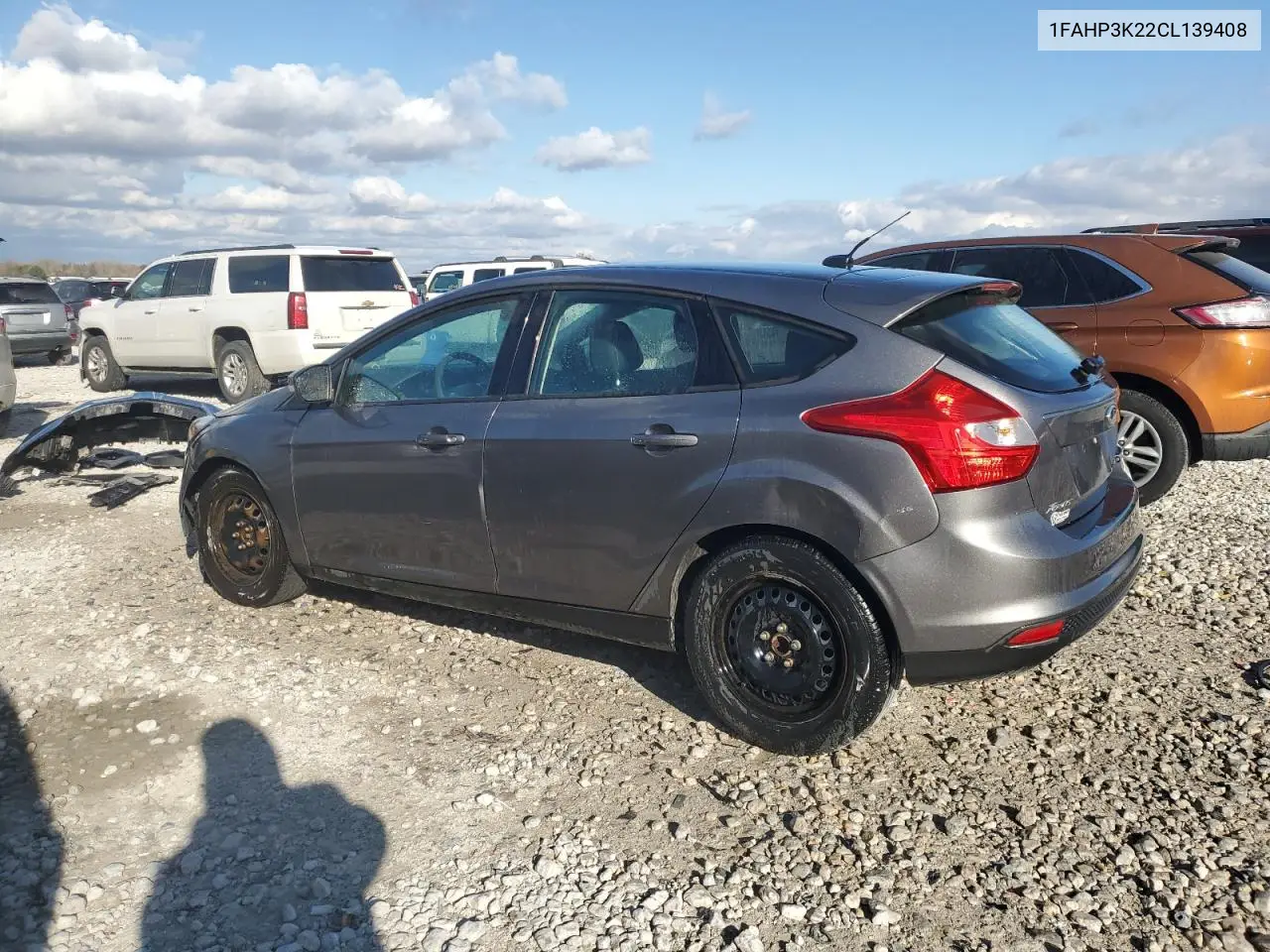1FAHP3K22CL139408 2012 Ford Focus Se