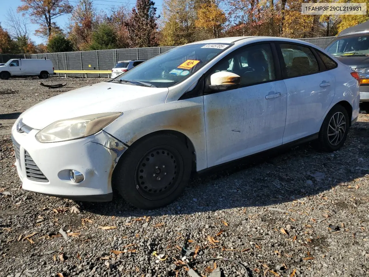 1FAHP3F29CL219931 2012 Ford Focus Se