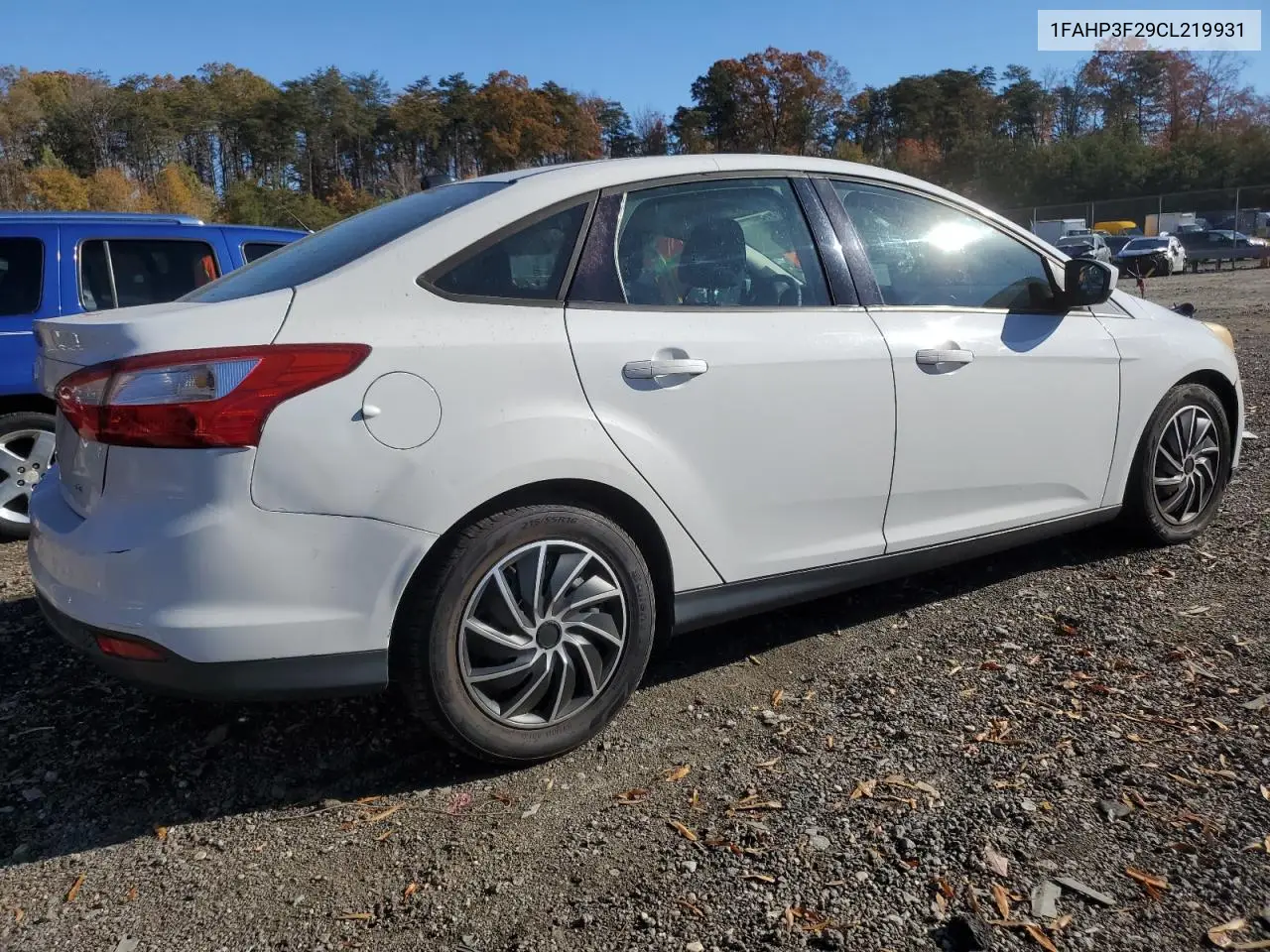 1FAHP3F29CL219931 2012 Ford Focus Se