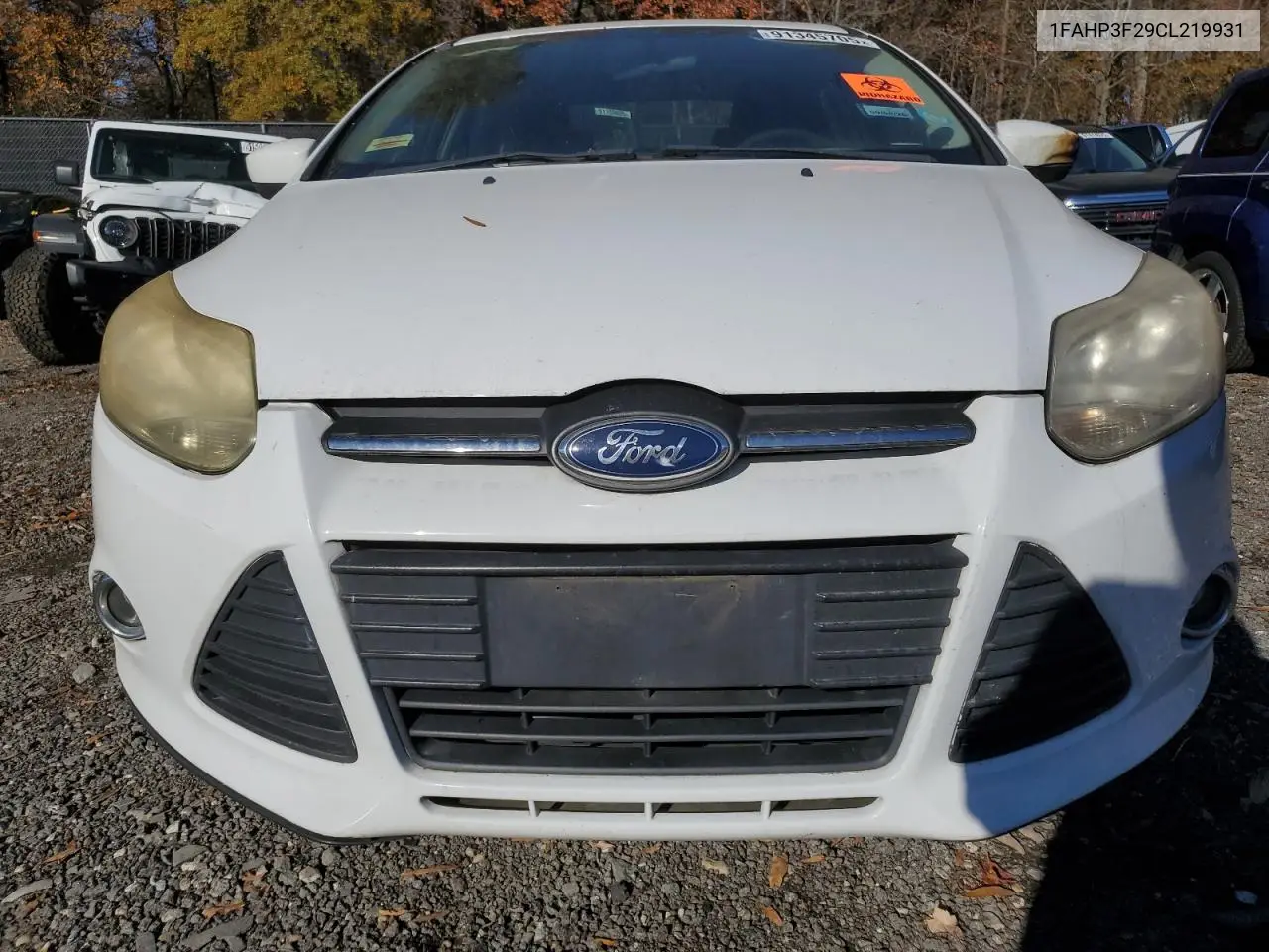 1FAHP3F29CL219931 2012 Ford Focus Se