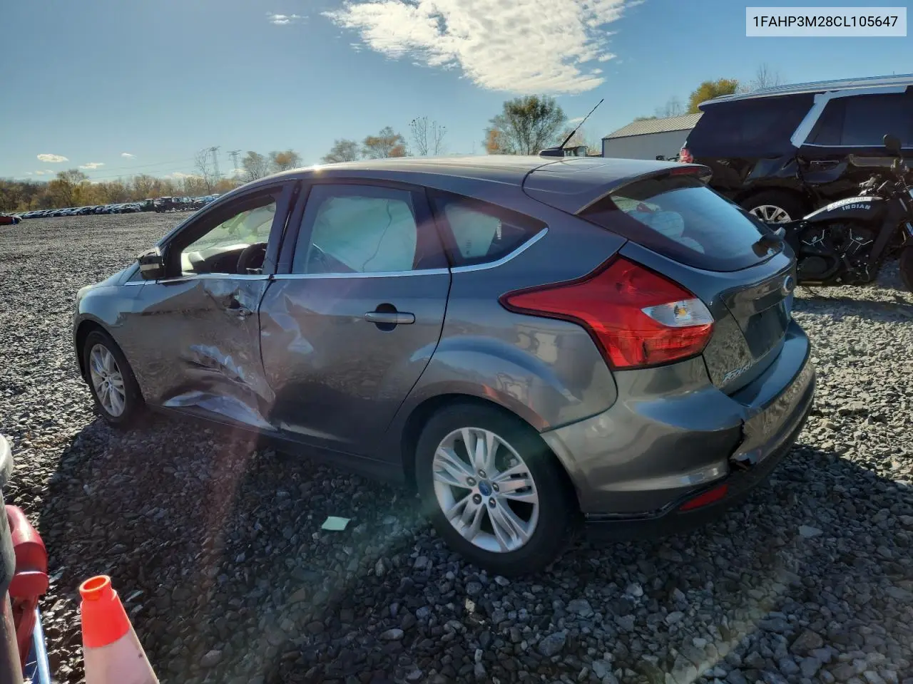 1FAHP3M28CL105647 2012 Ford Focus Sel