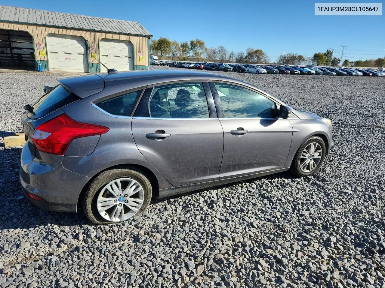 1FAHP3M28CL105647 2012 Ford Focus Sel