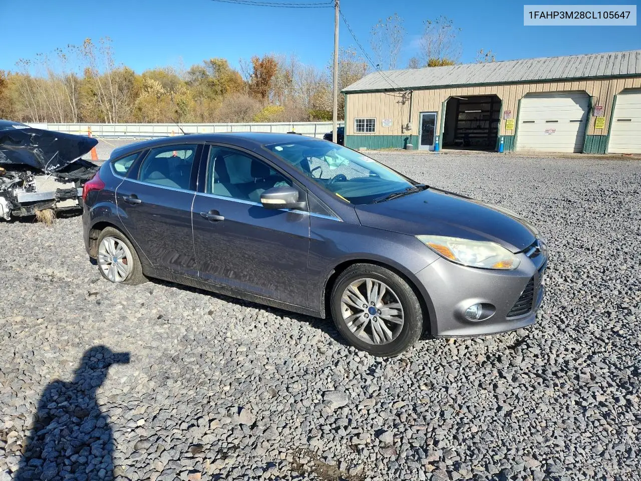 1FAHP3M28CL105647 2012 Ford Focus Sel