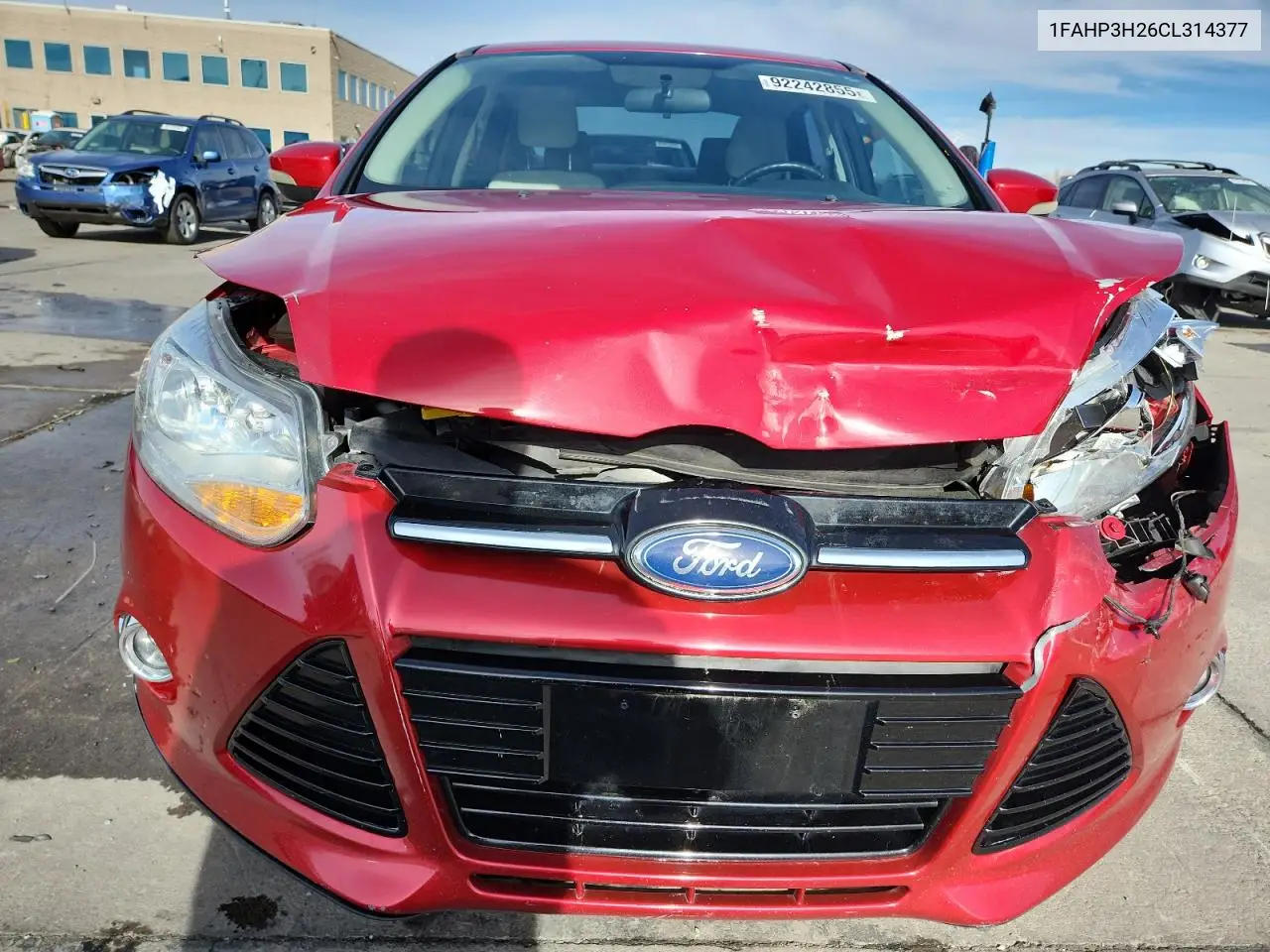 1FAHP3H26CL314377 2012 Ford Focus Sel
