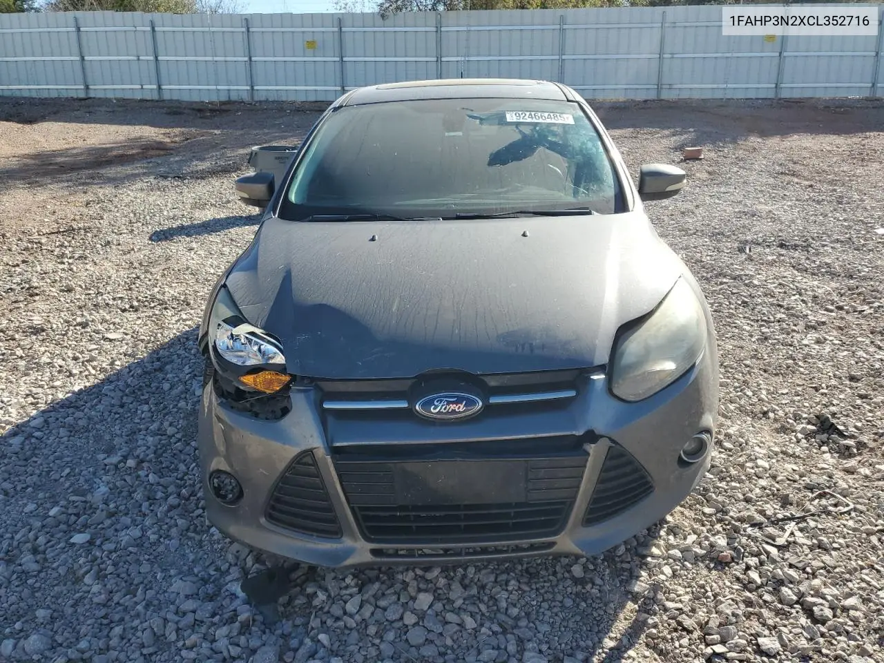 1FAHP3N2XCL352716 2012 Ford Focus Titanium