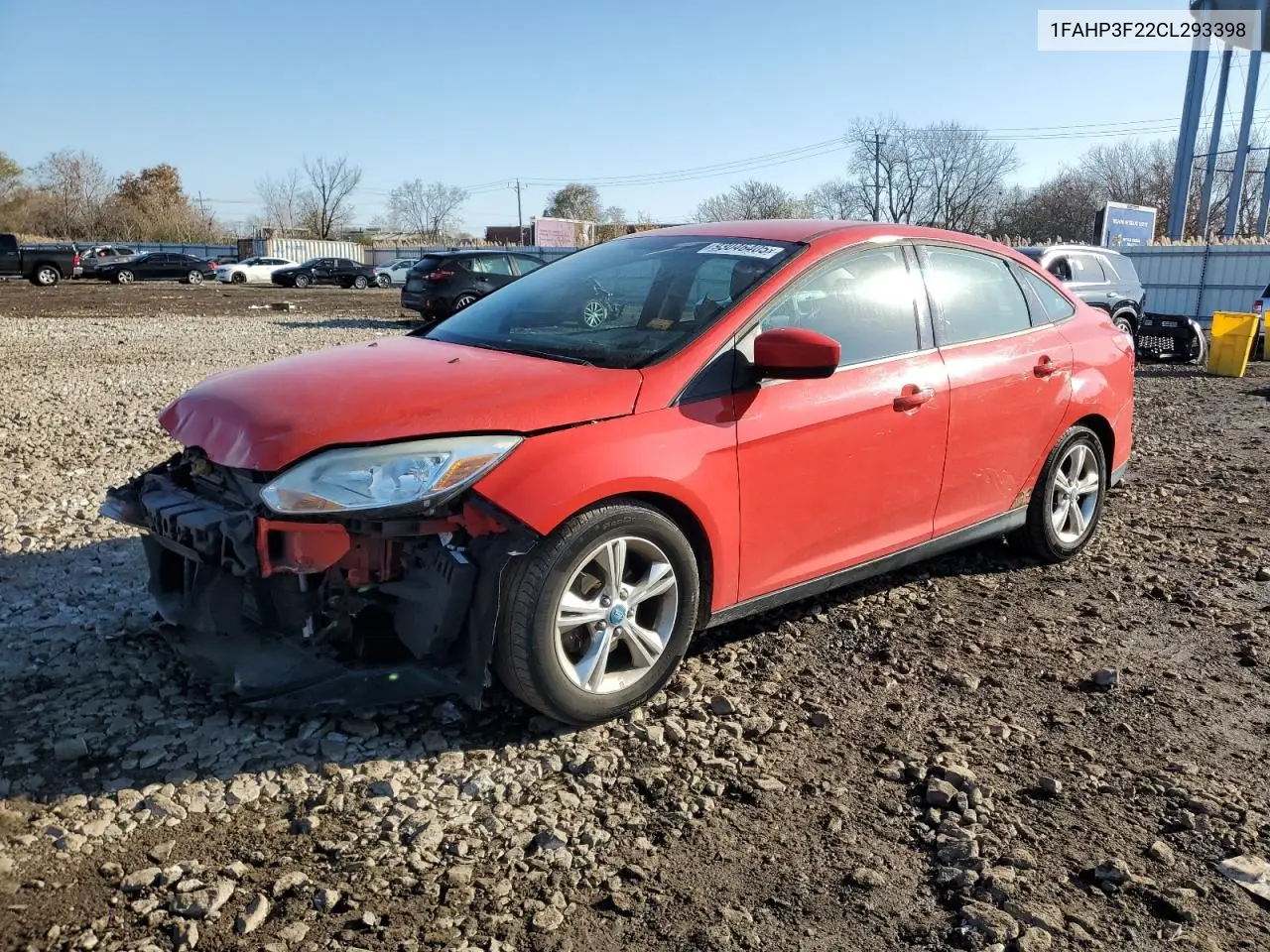 1FAHP3F22CL293398 2012 Ford Focus Se