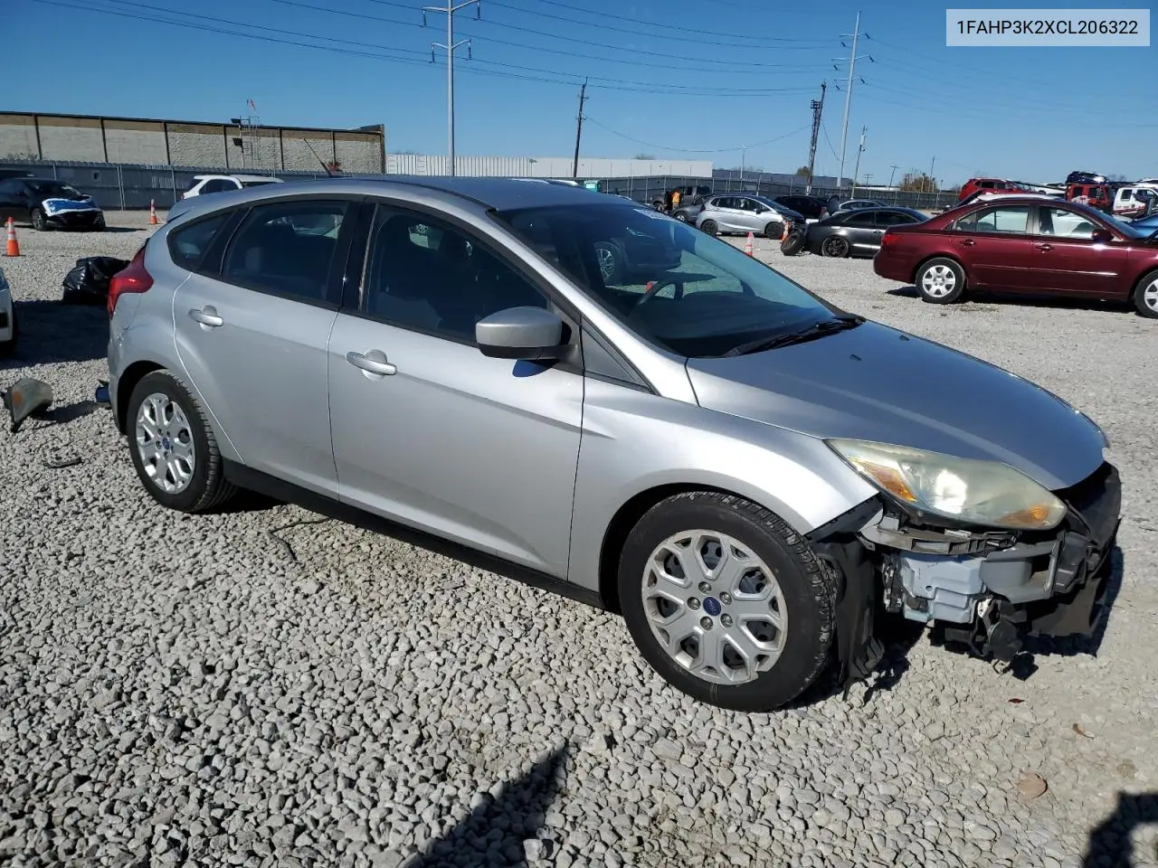 1FAHP3K2XCL206322 2012 Ford Focus Se