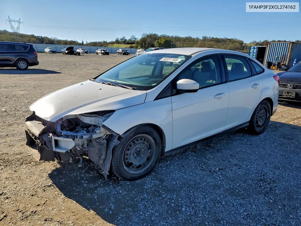 1FAHP3F2XCL274162 2012 Ford Focus Se