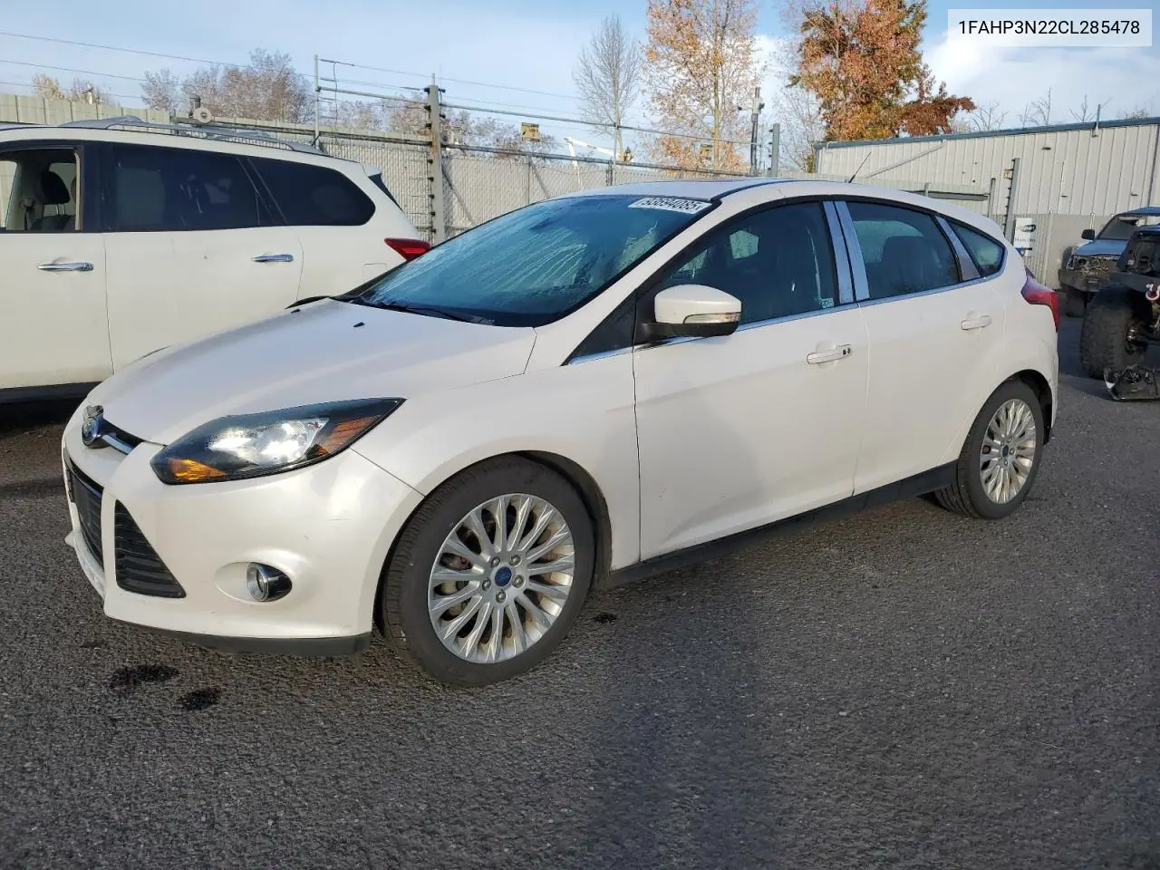 1FAHP3N22CL285478 2012 Ford Focus Titanium