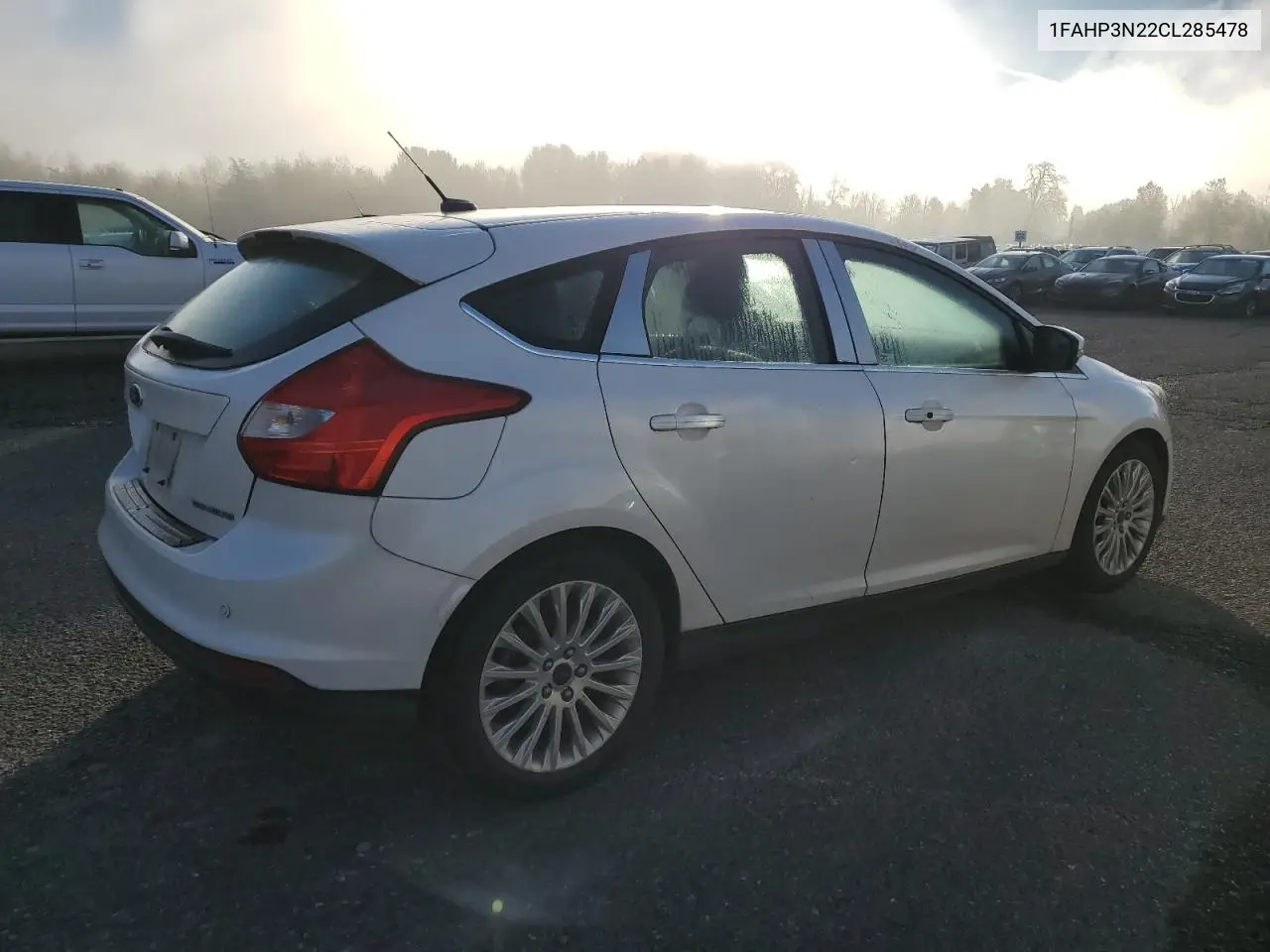 1FAHP3N22CL285478 2012 Ford Focus Titanium