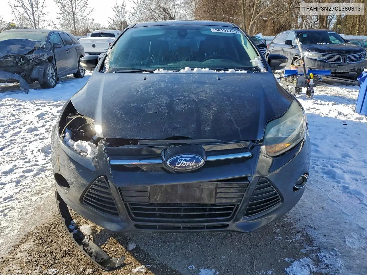 1FAHP3N27CL380313 2012 Ford Focus Titanium