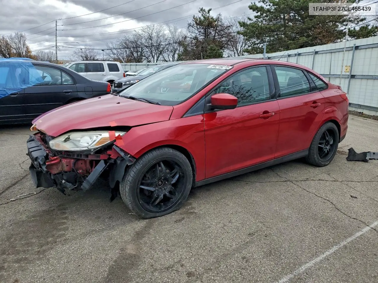 1FAHP3F27CL465439 2012 Ford Focus Se