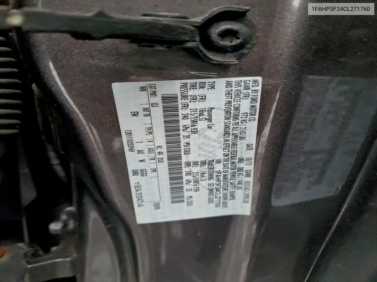 1FAHP3F24CL271760 2012 Ford Focus Se