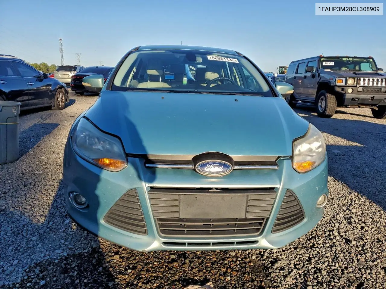 1FAHP3M28CL308909 2012 Ford Focus Sel