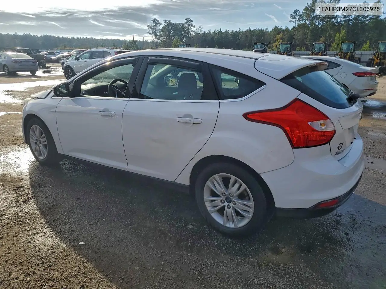1FAHP3M27CL306925 2012 Ford Focus Sel