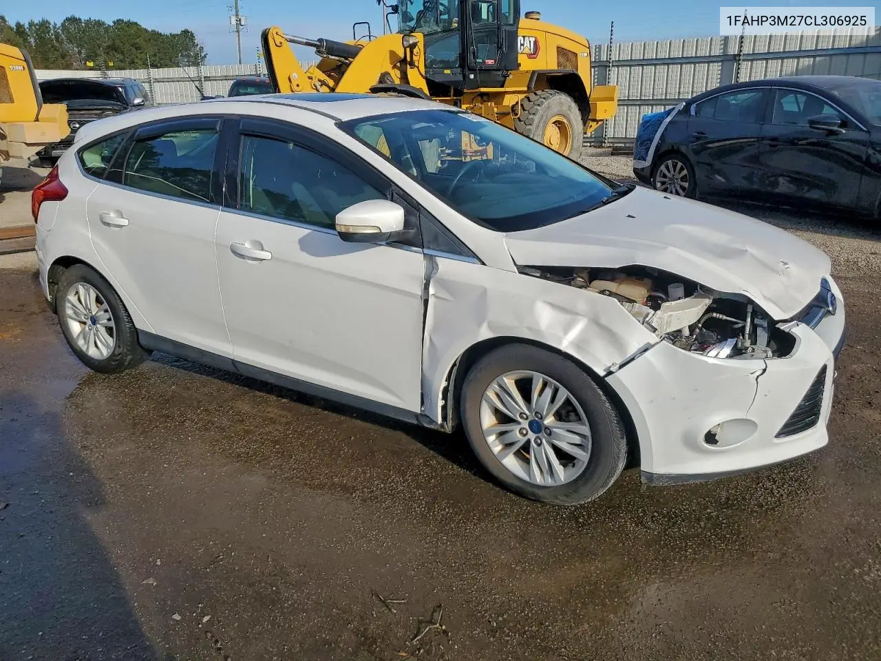 1FAHP3M27CL306925 2012 Ford Focus Sel