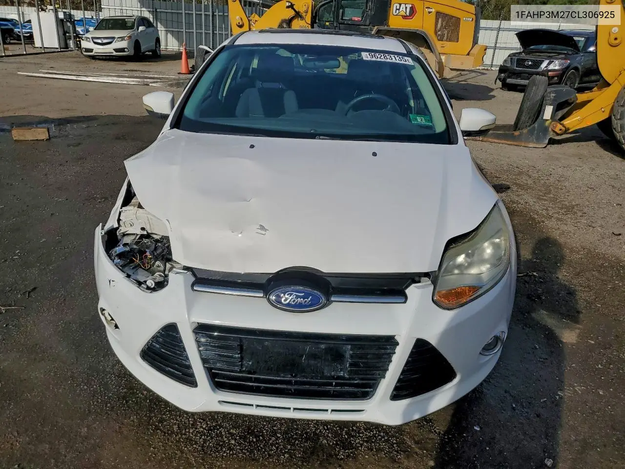 1FAHP3M27CL306925 2012 Ford Focus Sel
