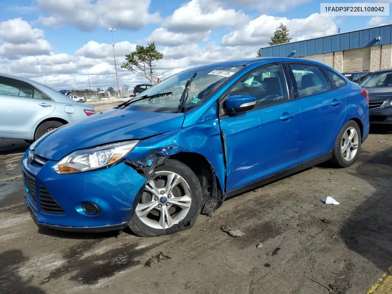 1FADP3F22EL108042 2014 Ford Focus Se