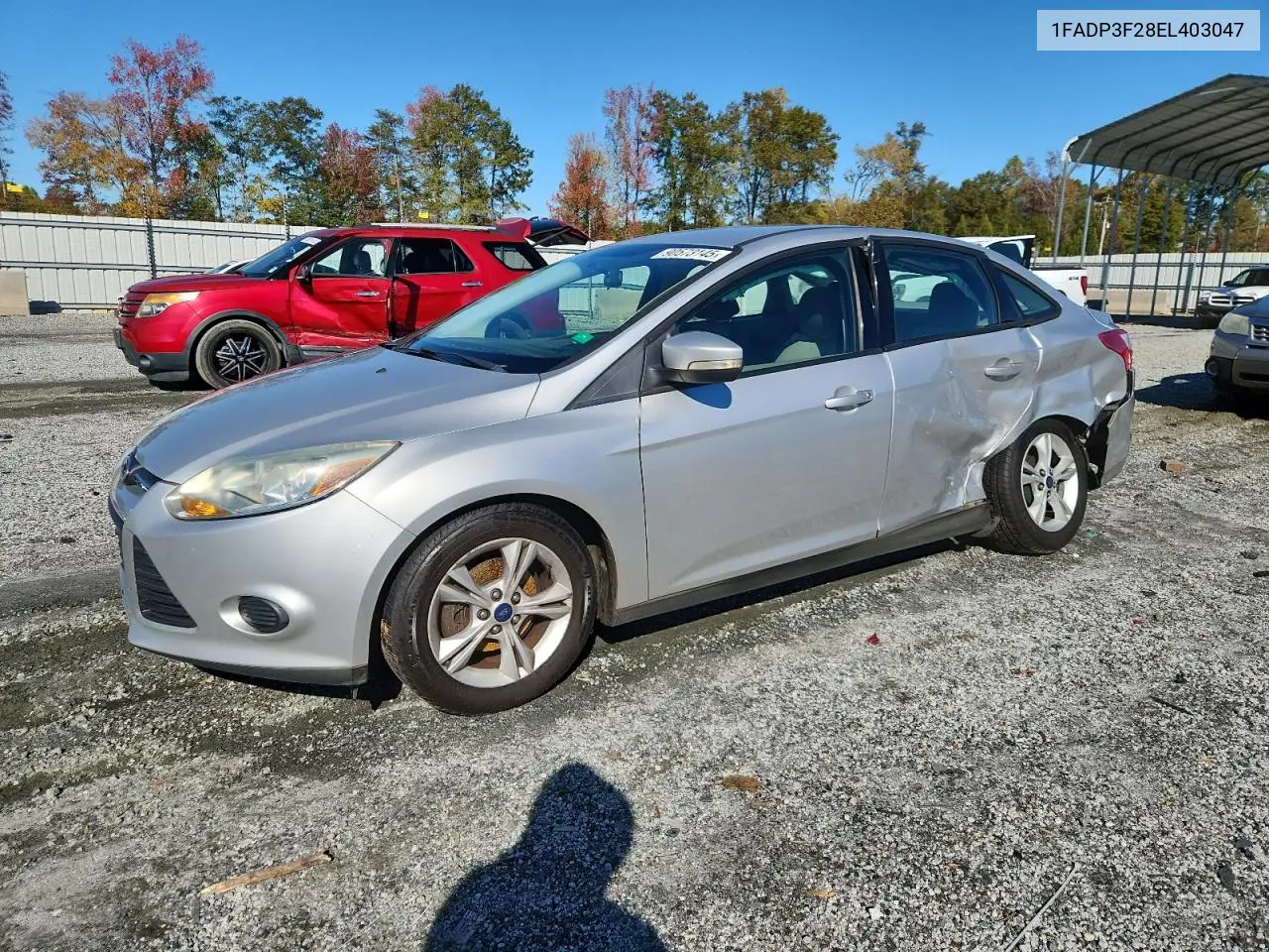 1FADP3F28EL403047 2014 Ford Focus Se