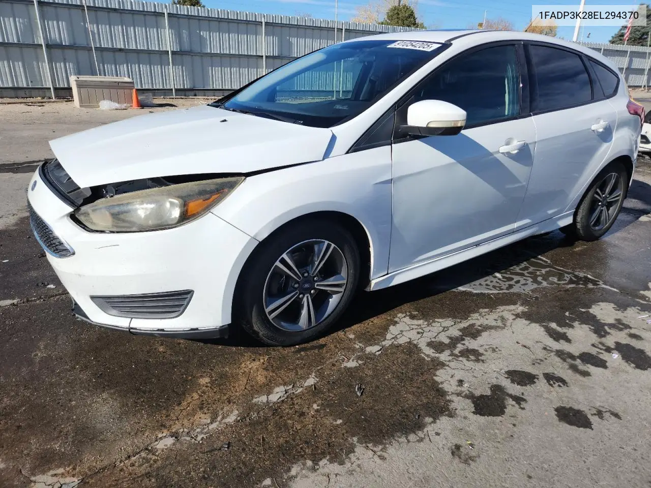 1FADP3K28EL294370 2014 Ford Focus Se