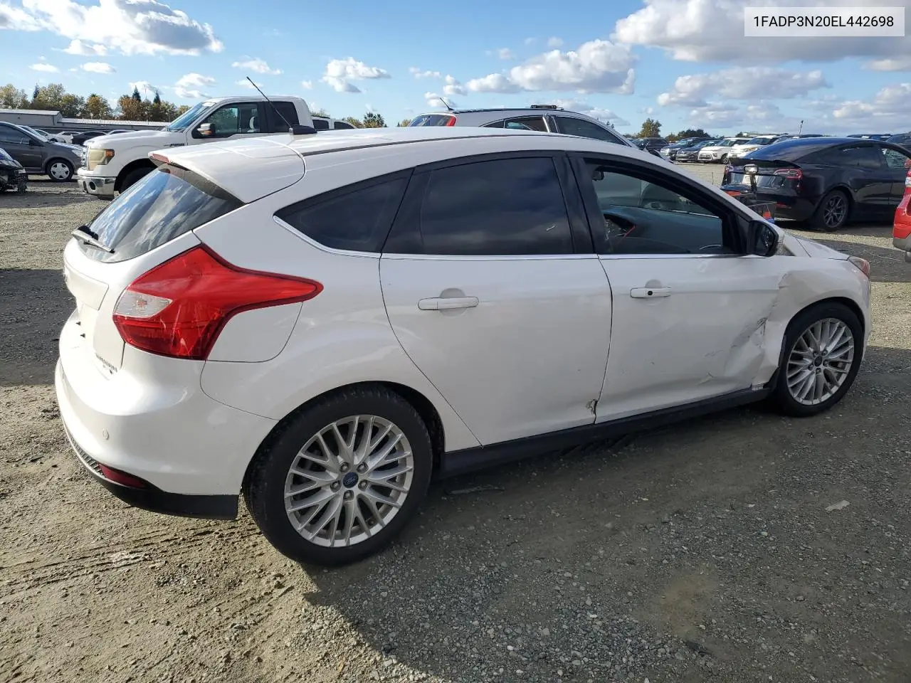 1FADP3N20EL442698 2014 Ford Focus Titanium