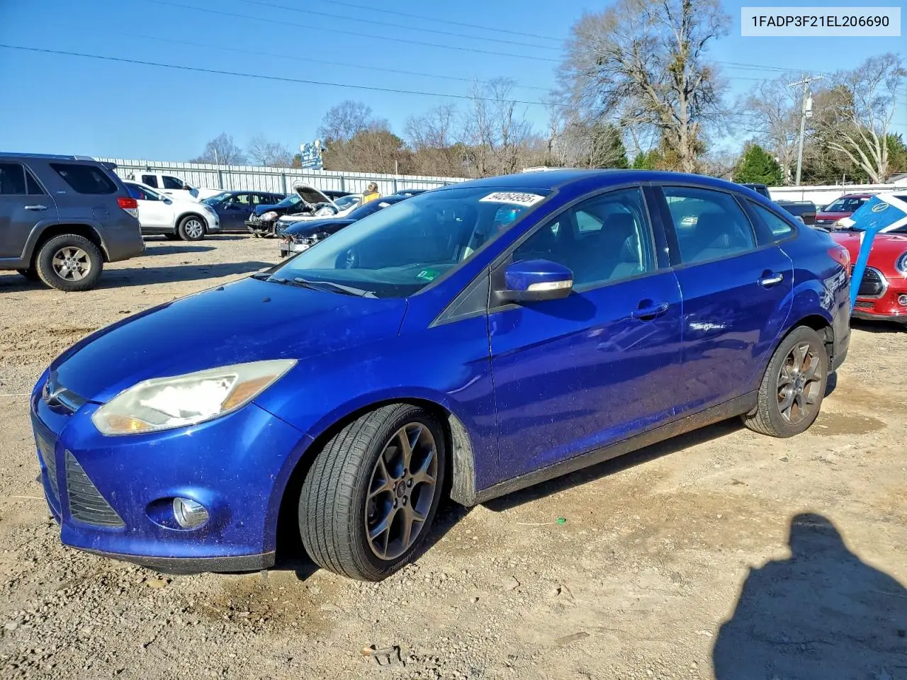 1FADP3F21EL206690 2014 Ford Focus Se