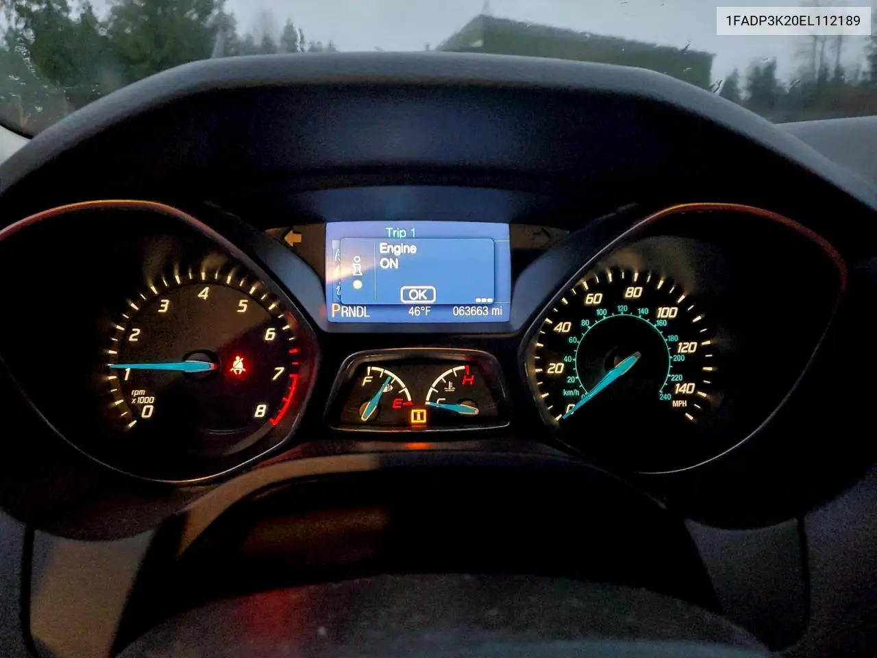 1FADP3K20EL112189 2014 Ford Focus Se